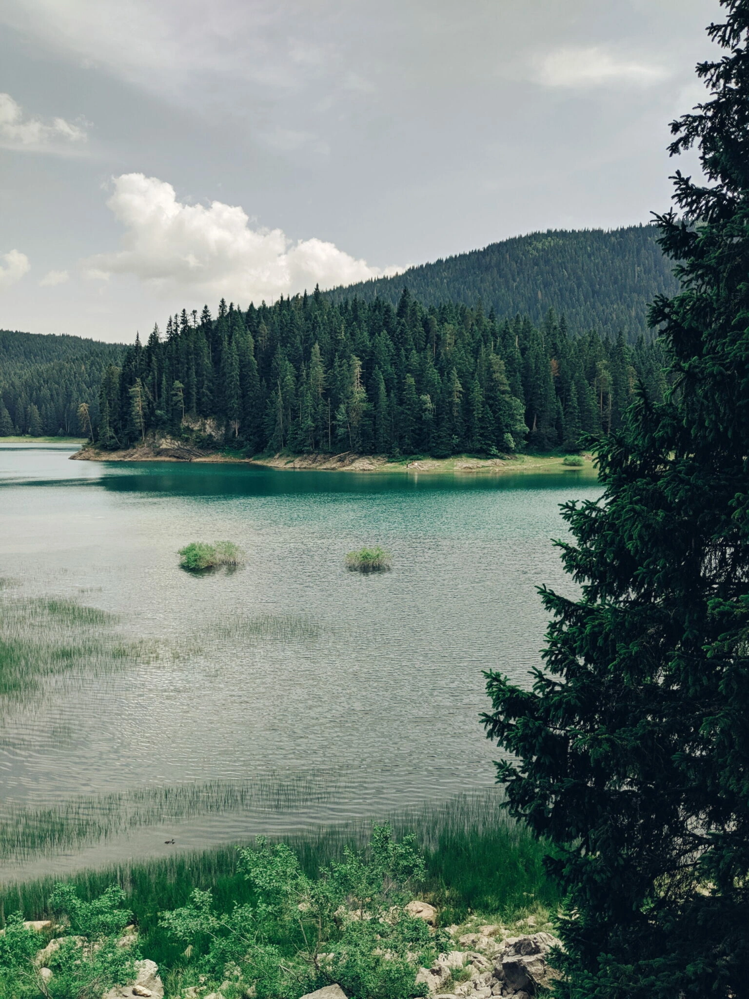 Hiking around the lake in Durmitor National Park.