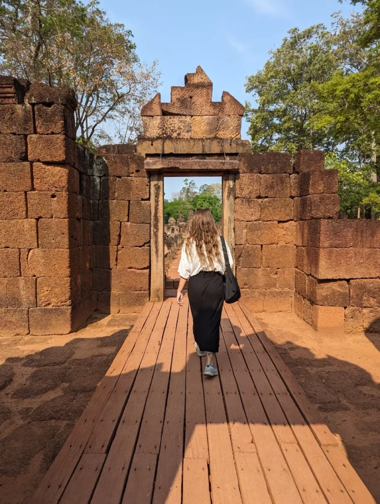 Justyn at Bantay Srei Temple.