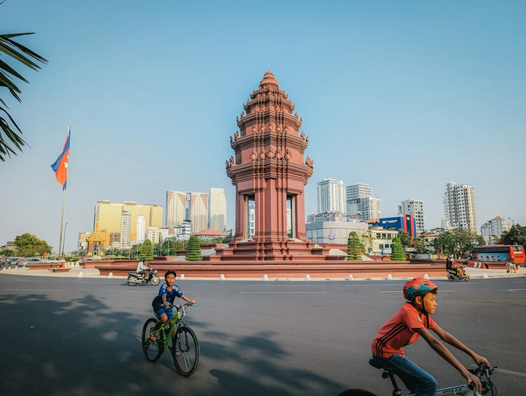 Memorial in Phnom Penh.