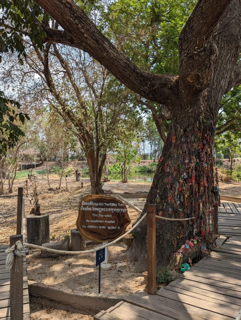 The Killing Fields in Phnom Penh.