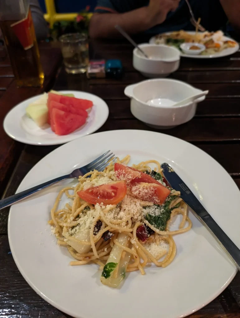 Dinner on the Seaventures Dive Rig.