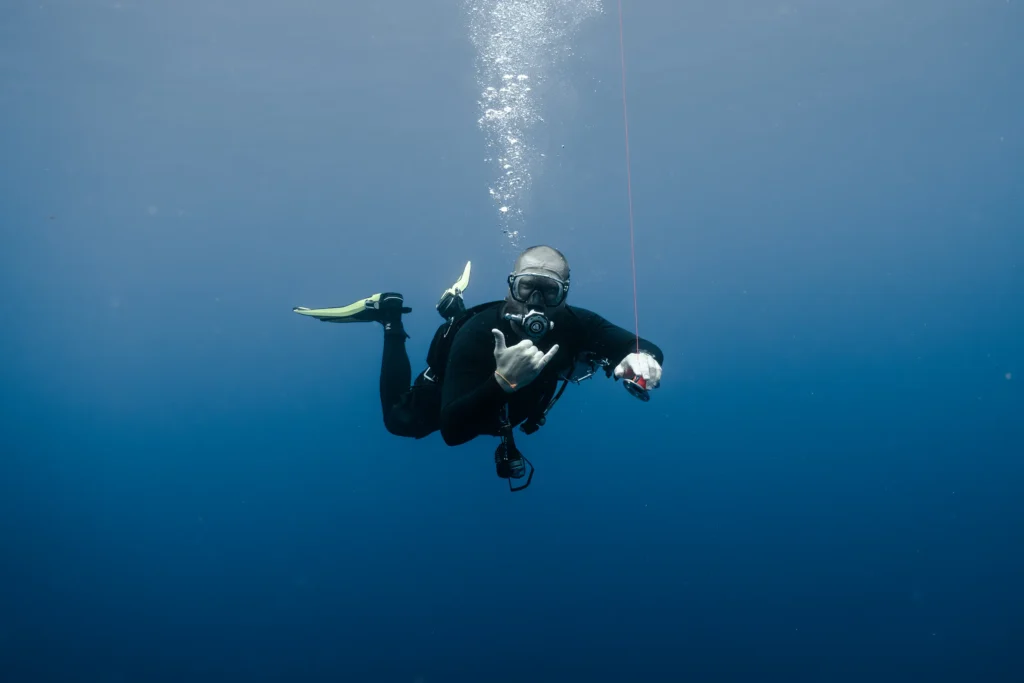 Our dive guide Will in the Similan Islands.